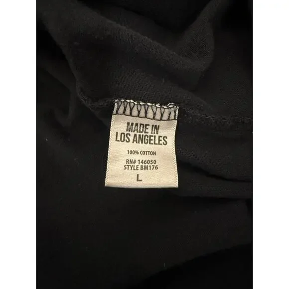 Buck Mason Long Sleeve Henley Black- Cotton - Picture 3 of 7